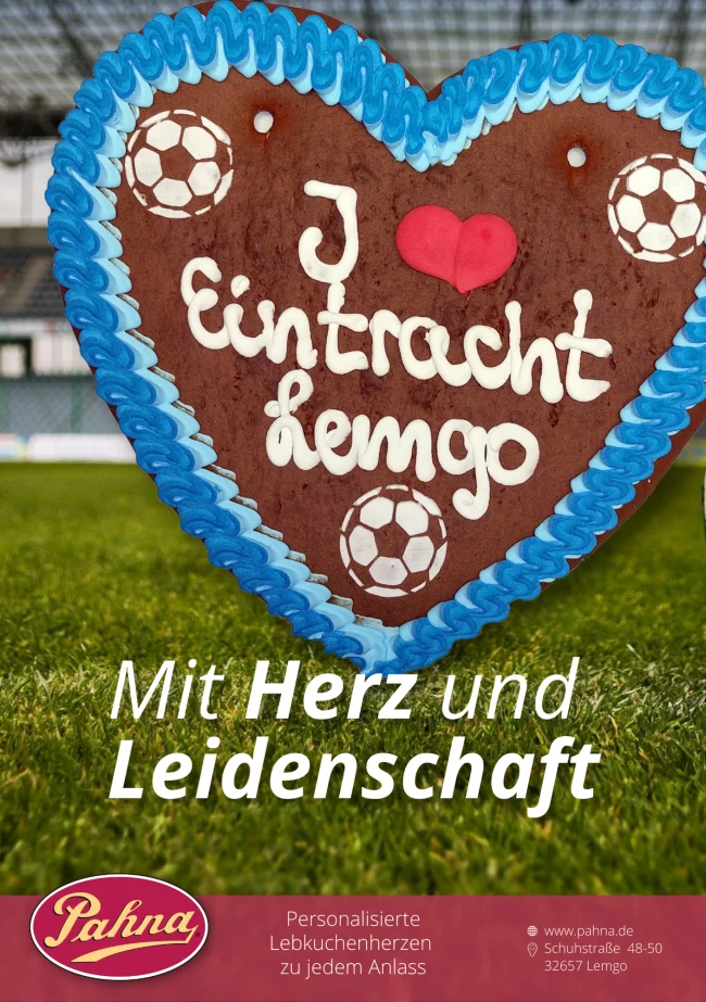 Sponsoring Fussball Lebkuchenherz